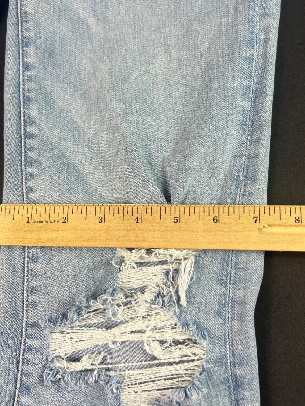 American Eagle Jeans Women 28x34* Super High Rise Flare Light Blue Denim Tag 8XL - Picture 13 of 16